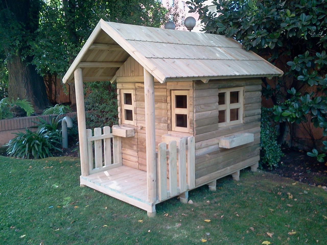 Cabaña de madera para niños y niñas, para exterior